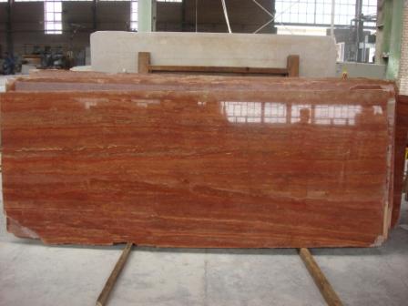 Rote Travertine Platte 